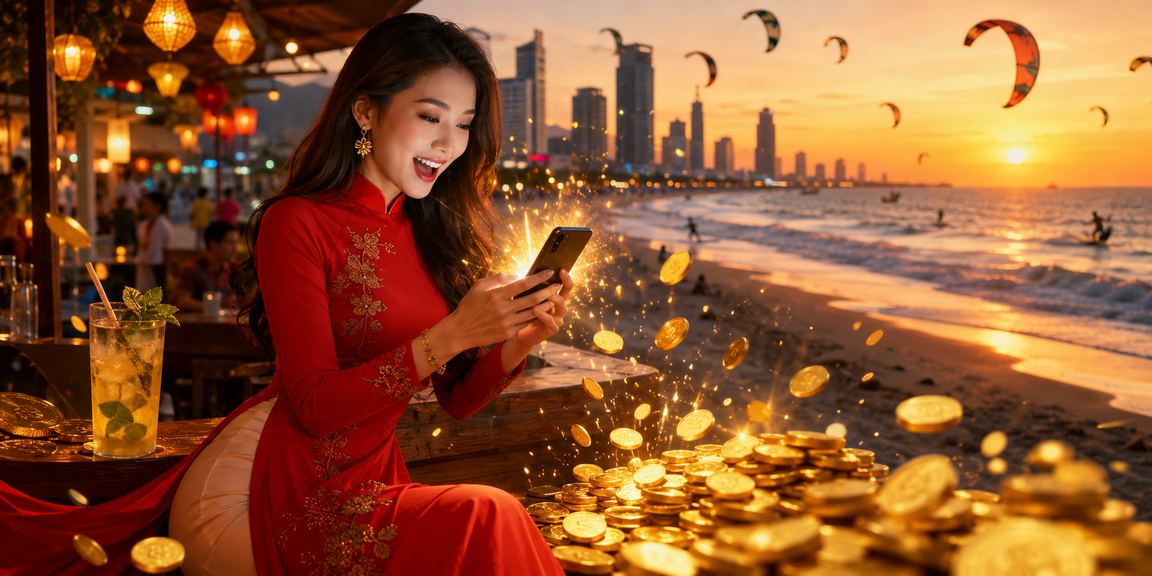 Người phụ nữ Sài Gòn mặc áo dài theo dõi kèo bóng đá và cá cược thể thao