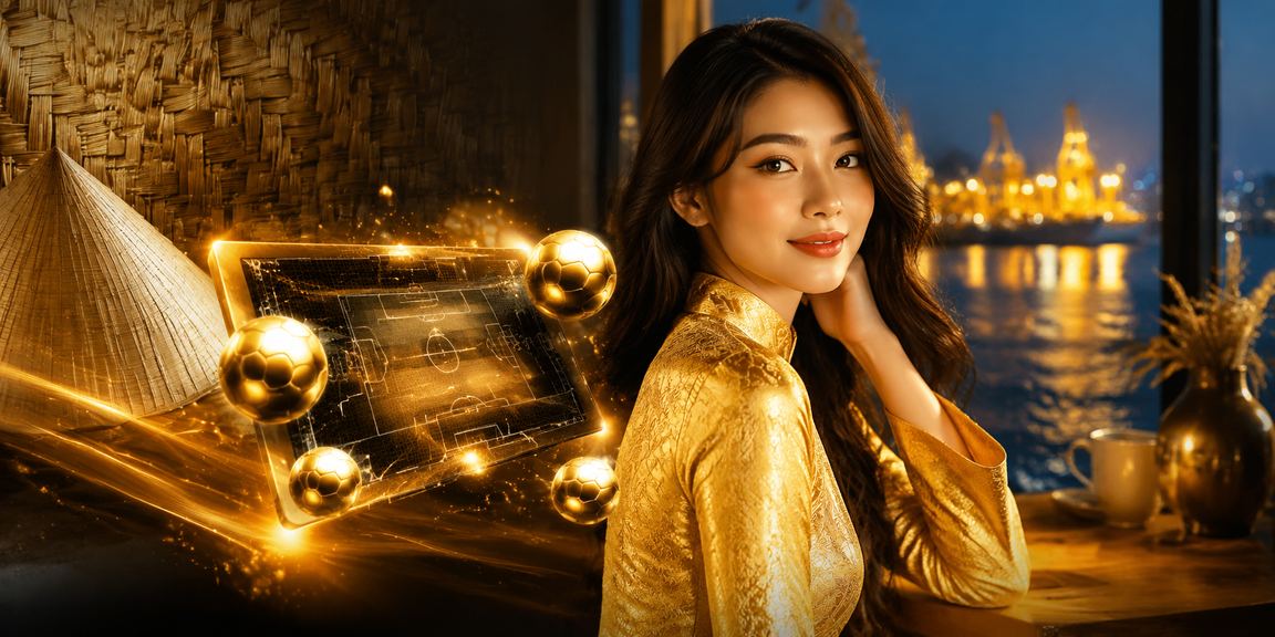 Người dùng Vũng Tàu mặc áo dài theo dõi giải thưởng esports và cá cược trực tuyến